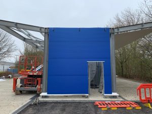 Tesco Petrol Station Panel Spraying