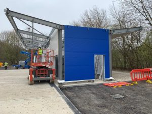 Tesco Petrol Station Panel Spraying