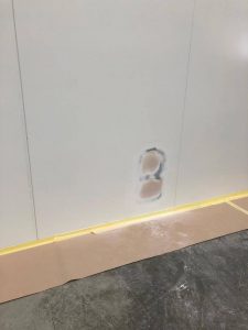 lower right cladding panel repair