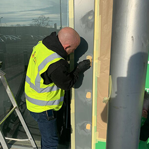 cladding flashing during enfield