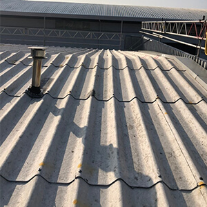 Asbestos Roof Coating Before