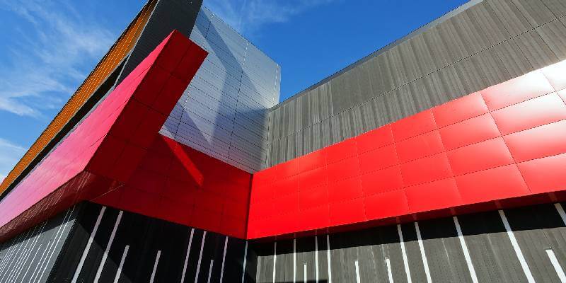 Red Aluminum Cladding