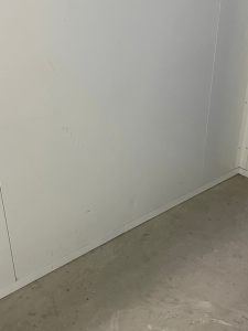 dents and some marks on white panels