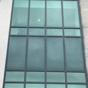 Curtain Walling After Spraying