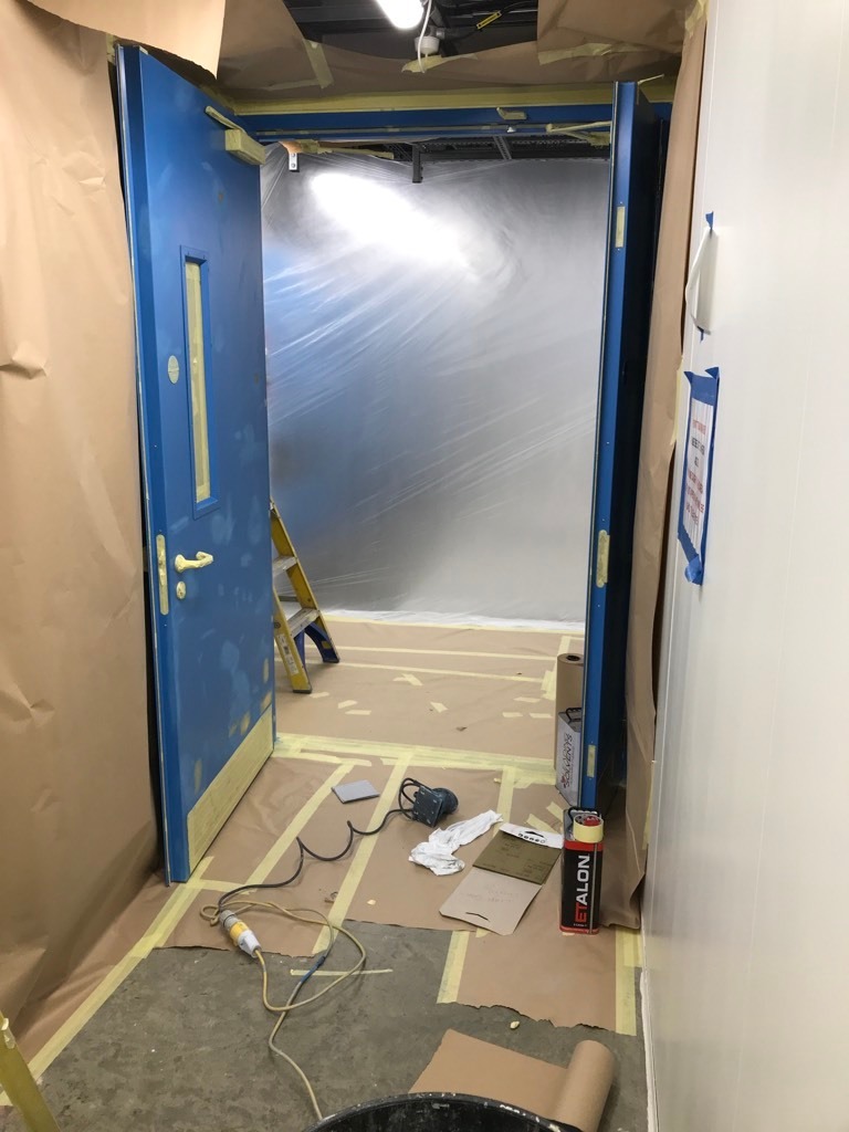Spraying Internal Doors In A Data Centre Just Spray