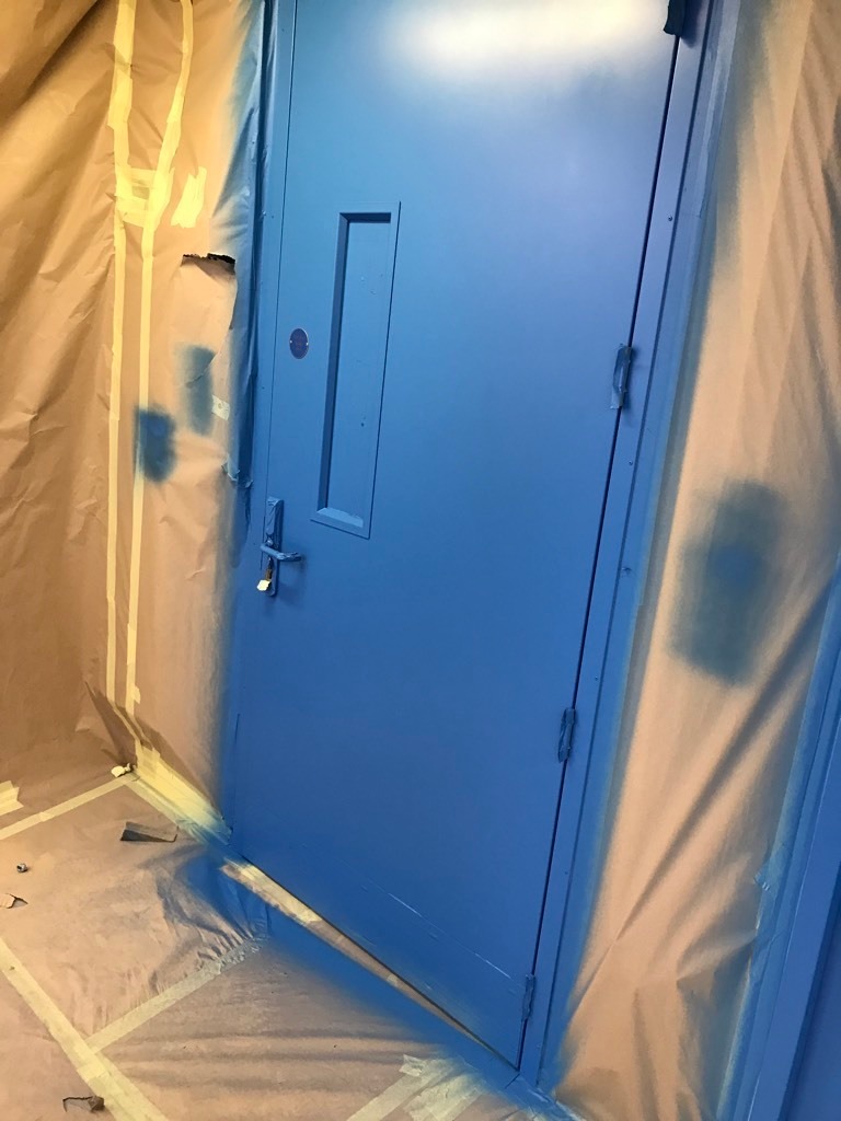 Spraying Internal Doors In A Data Centre Just Spray
