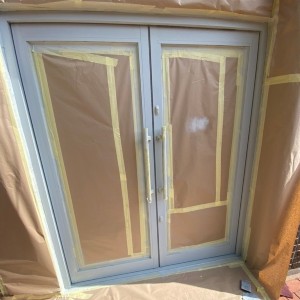 Doors Before Spraying