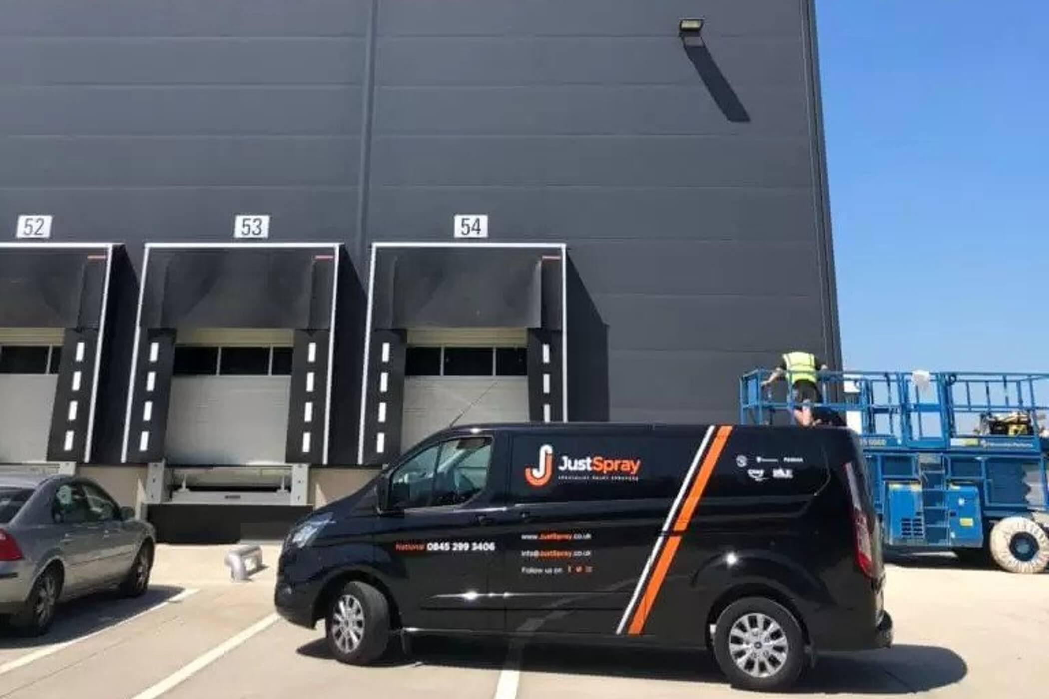 Just Spray Van On Site