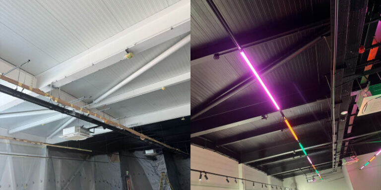 Ceiling Spraying – Planet Ice, Bristol