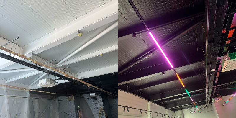 Ceiling Spraying – Planet Ice, Bristol