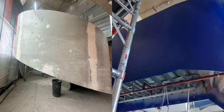 Helical Staircase Spraying – Central London