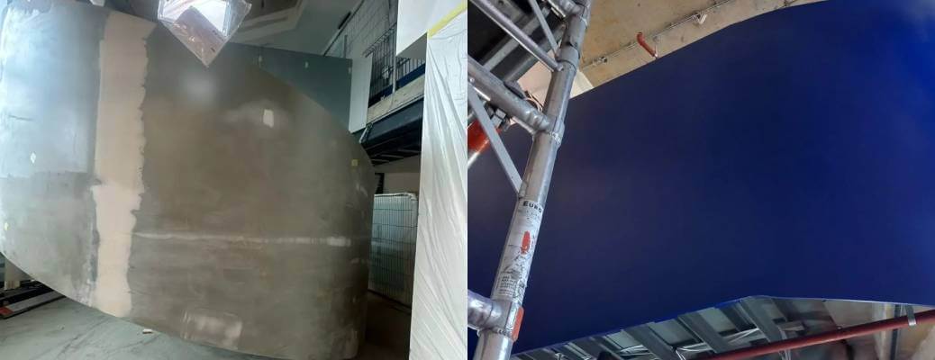 Helical Staircase Spraying – Central London