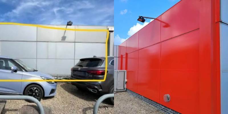 Car Dealership Exterior Spraying – Bristol