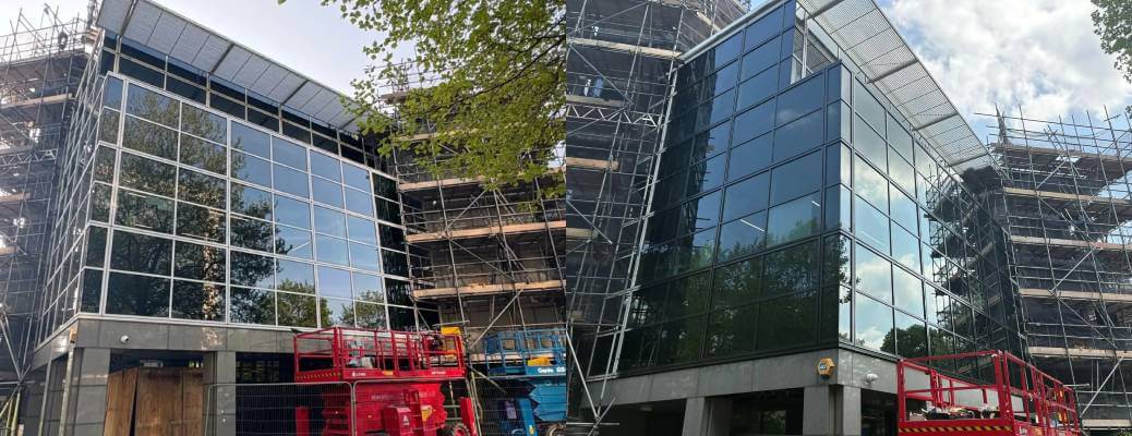 Curtain Walling Respray – Watford
