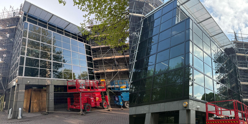 Curtain Walling Respray – Watford